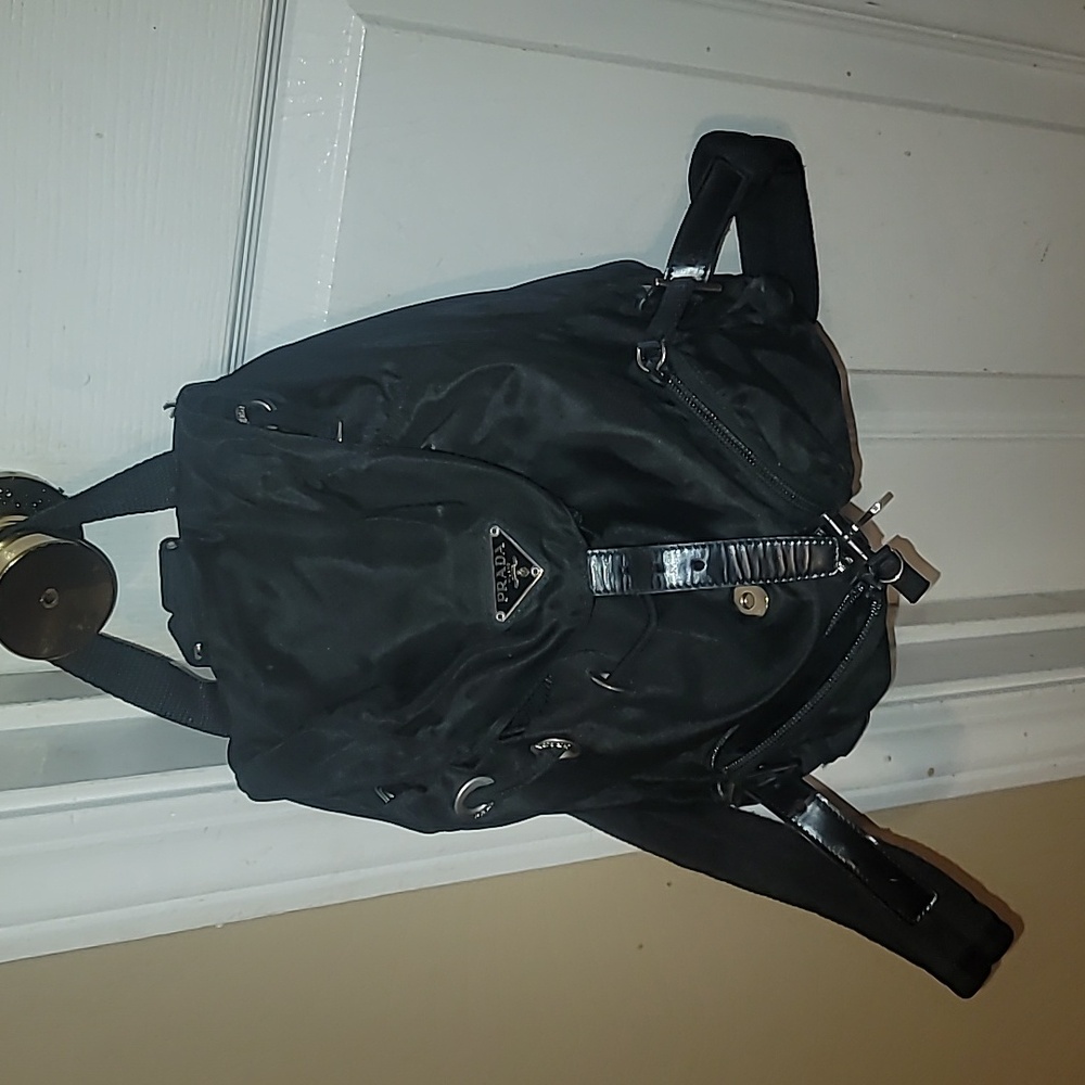 Prada Elegant Black Backpack